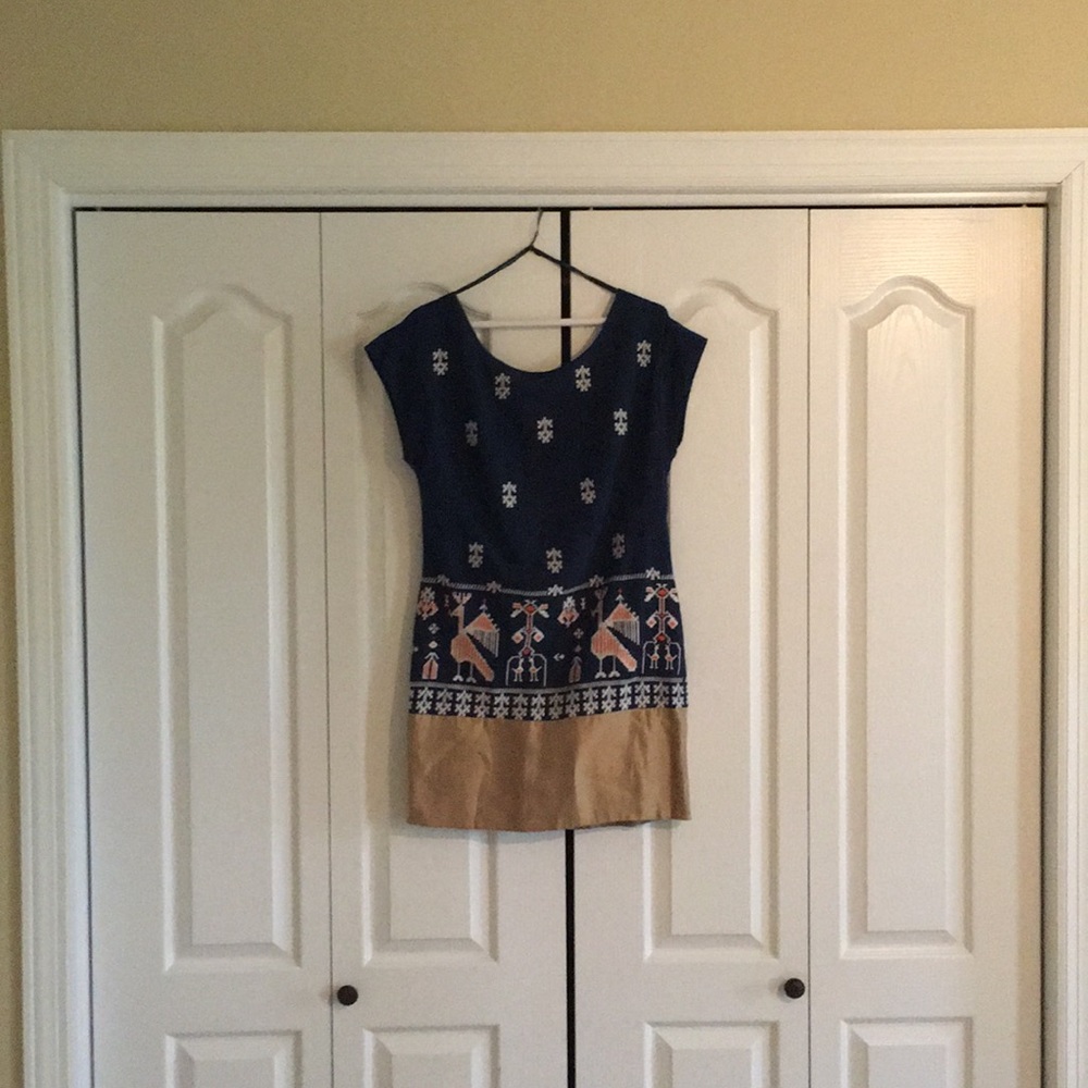 Anthropolgie Aztec print shift dress